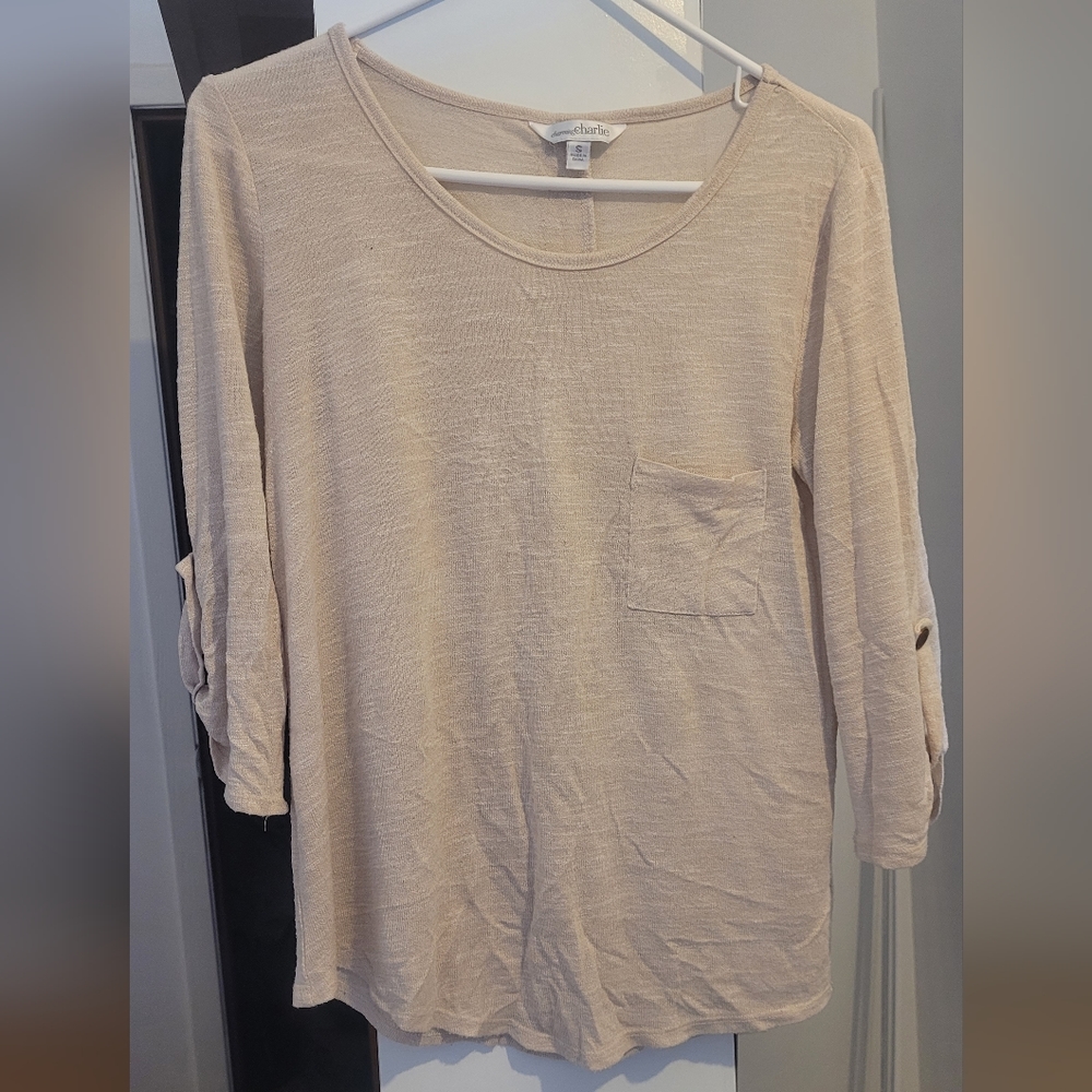Small, cream color top